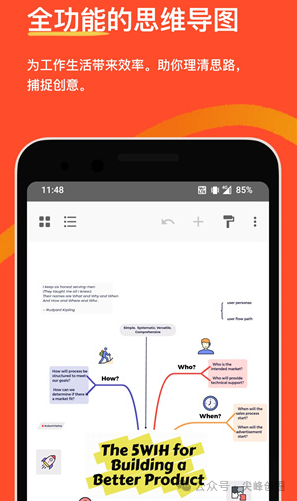 Xmind思维导图解锁永久免费版下载，附手机安卓版安装包，头脑风暴软件帮你理清思路及捕捉创意