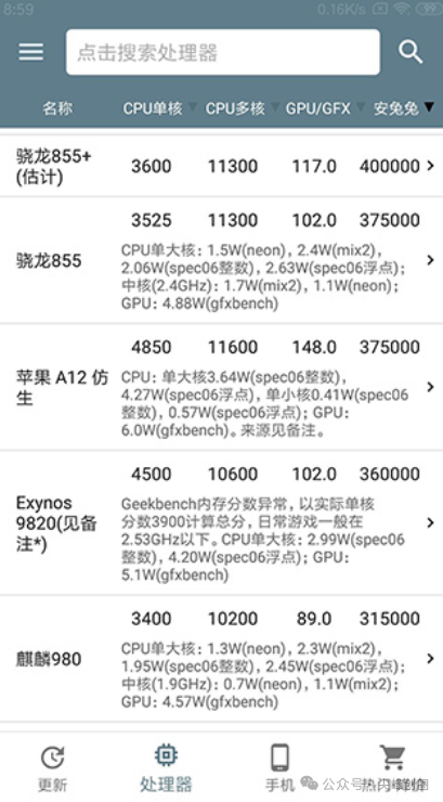 手机性能排行软件下载：帮你评估芯片、拍照、内存、存储等排名性能榜，让你了解手机详细参数