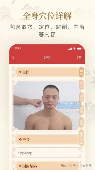 中医经洛穴位图软件推荐“人体穴位图解app”下载，免费查询穴位